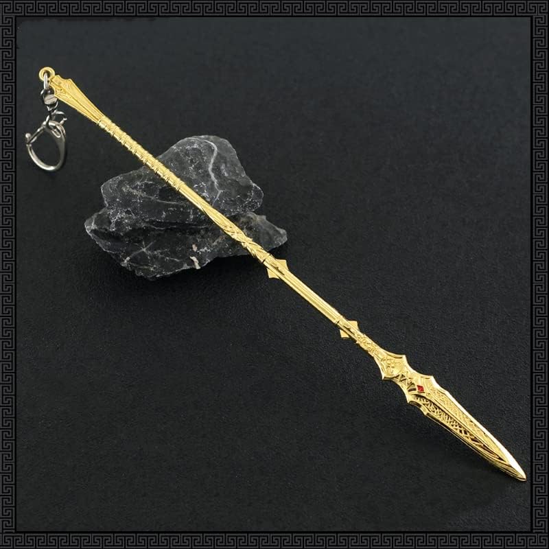 God of War Ragnarök Kratos' Draupnir Spear Action Figures Game Toys Collection Keychain Gift Desk Decoration Backpack Pendant Gift