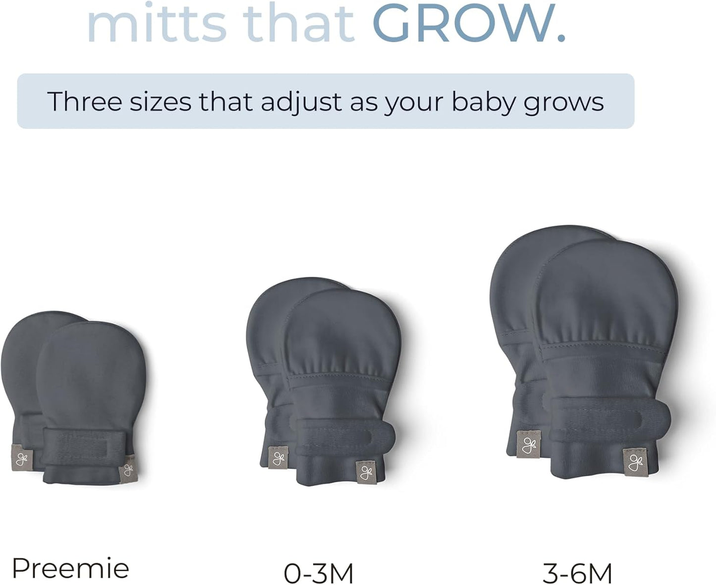 goumikids Viscose Made from Bamboo Cotton Anti-Scratch Soft Stay-On Mitts