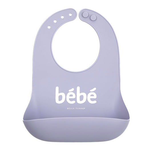 Bella Tunno Baby Bib for Eating, Waterproof Silicone Bib with Large Food Catcher, Adjustable Fit for Babies 4-12 months & Toddlers 1-3 Years, Boys & Girls, Bebe