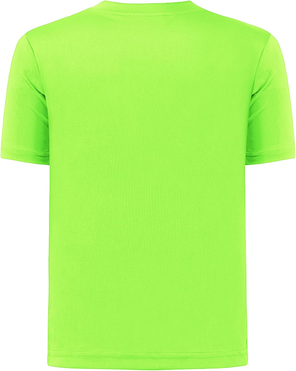 QBK 2T to Youth Neon Shirt Kids UPF 50+ Dry Fit Athletic Short Sleeve Rash Guard T Shirts for Boys Girls Sports Undershirt