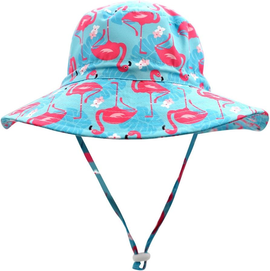 Home Prefer UPF50+ Wide Brim Sun Hat Boys Girls Sun Protection Hat Zoo Beach Swim Safari Bucket Hat for Baby Toddler Kid