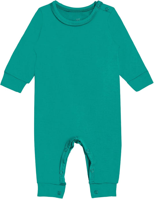 GUISBY Rayon Baby Pajamas, Long Sleeve with Snap Closure Pajamas Sleepers