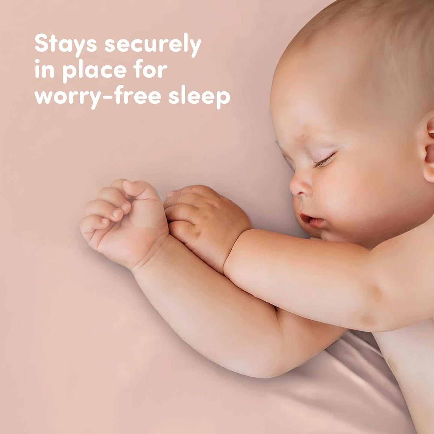 Sweety Fox 2-Pack Crib Sheets - Soft Jersey Cotton Fitted Sheets for Boys and Girls, Mini Crib Sheets, Toddler Bed Sheets (White/Pink)