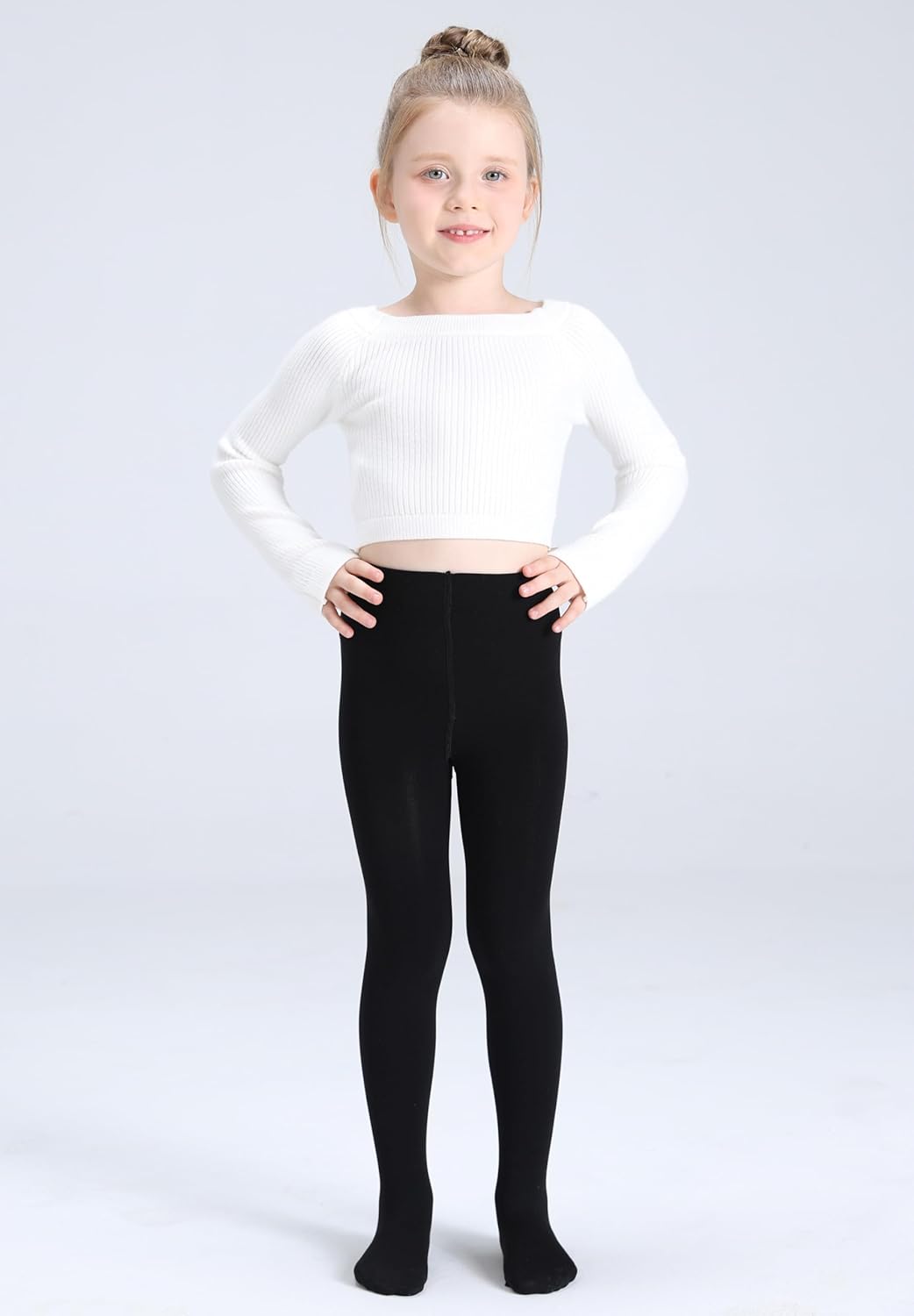 Toddler Girls Tights Dance Ballet Footed Leggings Ultra Soft Stockings for Kids Students