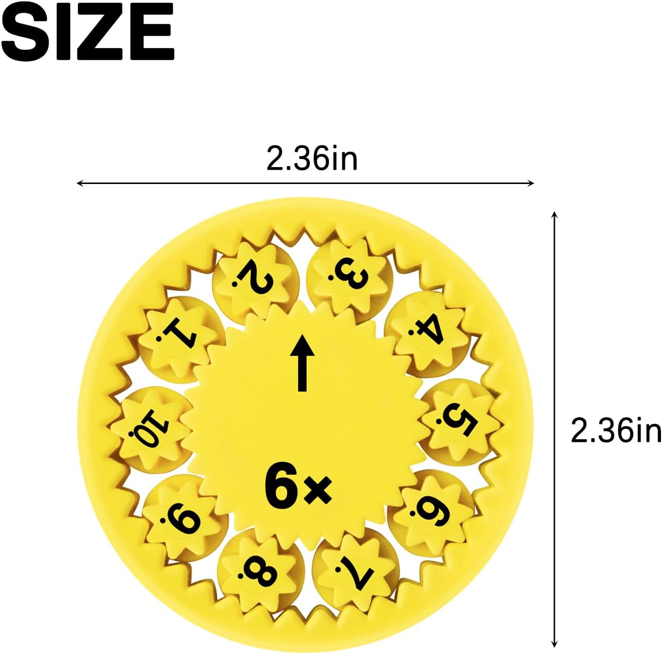 9PCS Math Fidget Spinner Math Fact Fidget Spinners Multiplication & Division Learning Fidget Math Fidget Toy Math Learning & Education Toys Game for Kids Kindergarten Home School Classroom