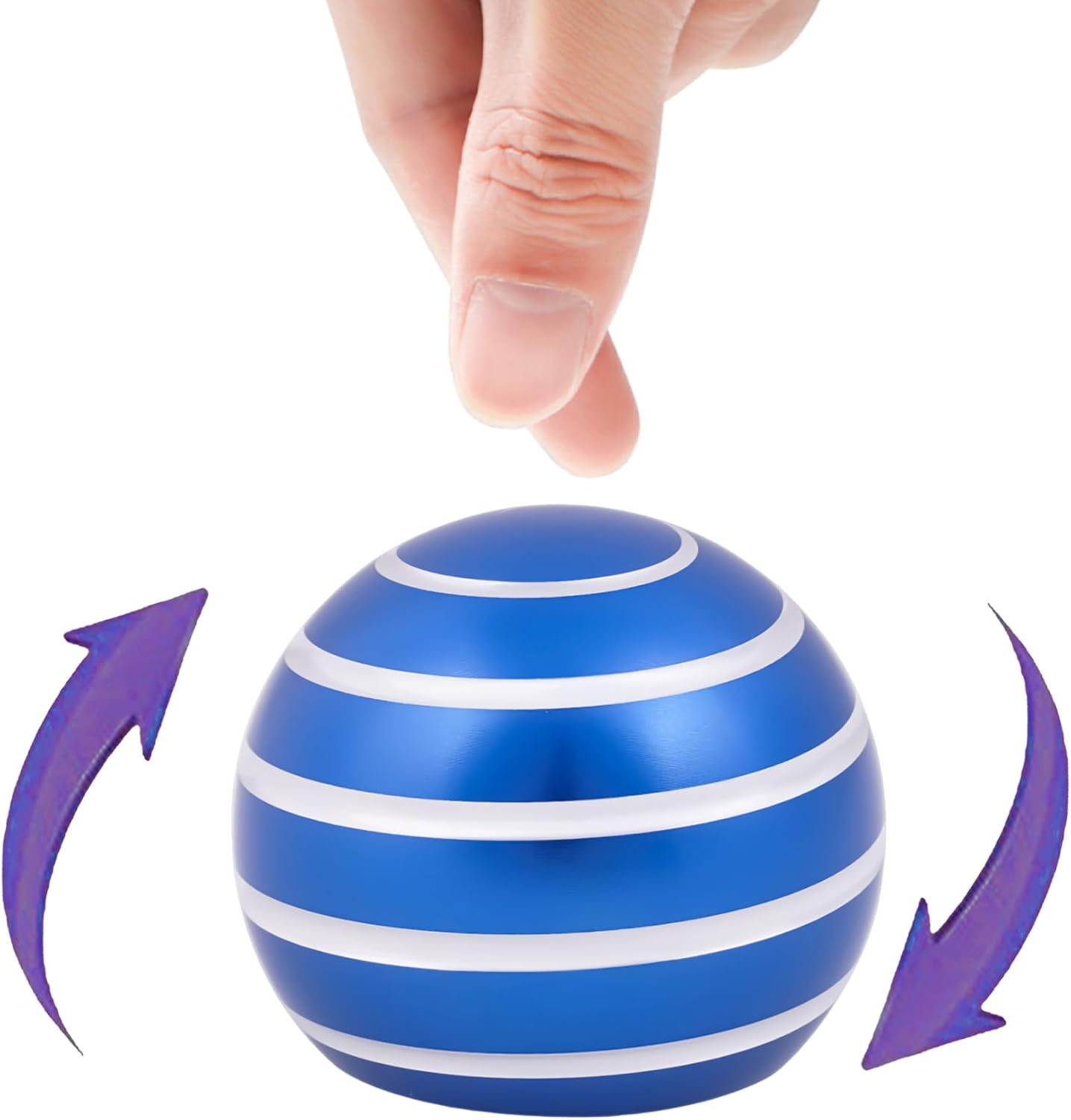 Desk-Toys for Fidget Kinetic-Cool-Gadgets: Cool-Stuff for Kid Children Teen Adult, Optical-Illusion Toy for Office School Home Women Men Christmas Stress-Relief-Gifts 180 Seconds Spinning