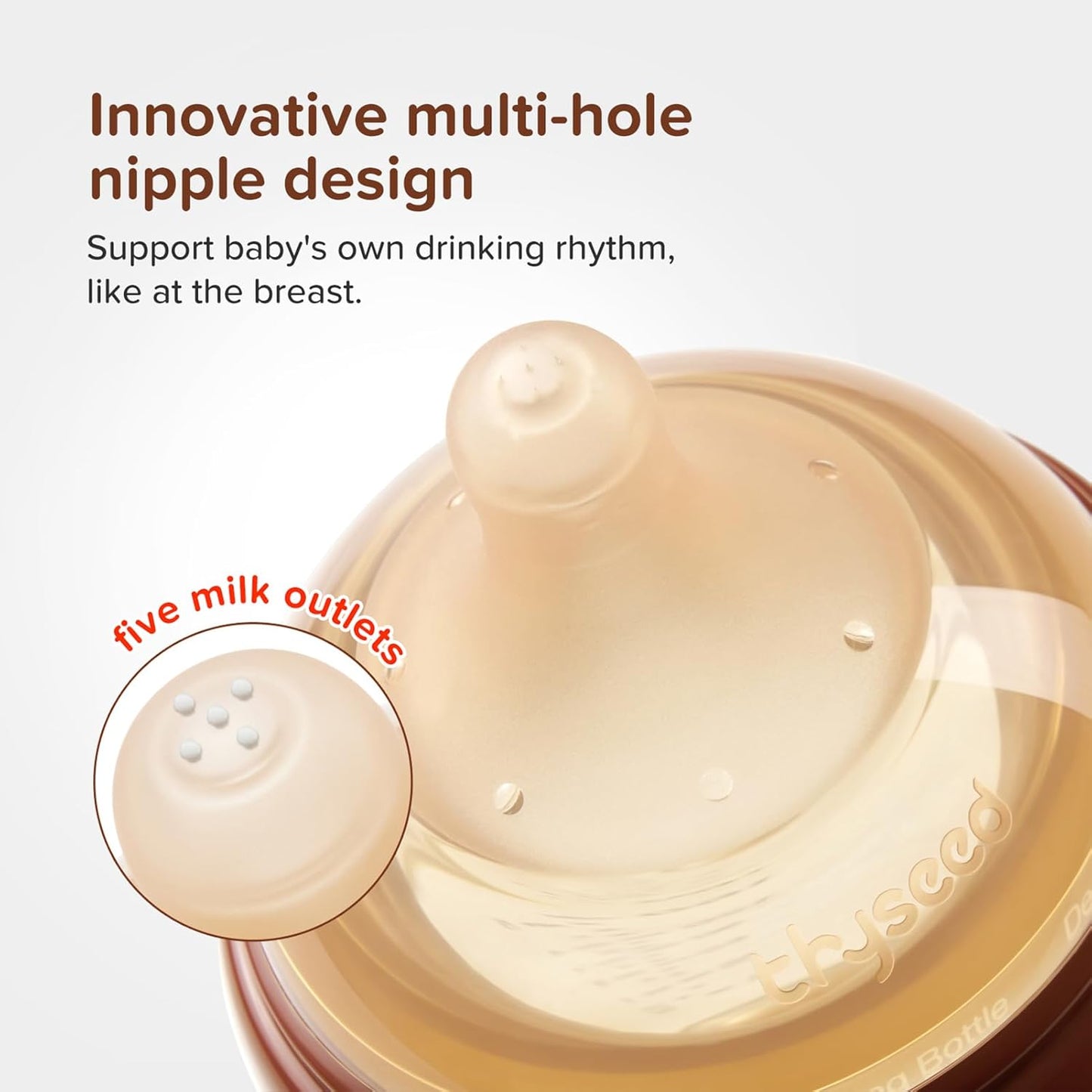 Glass Natural Anti-Colic Baby Bottles | Newborn Breast Like Nursing Bottle for Breastfed Babies with Nipple(2-3 Months),5oz,1pack