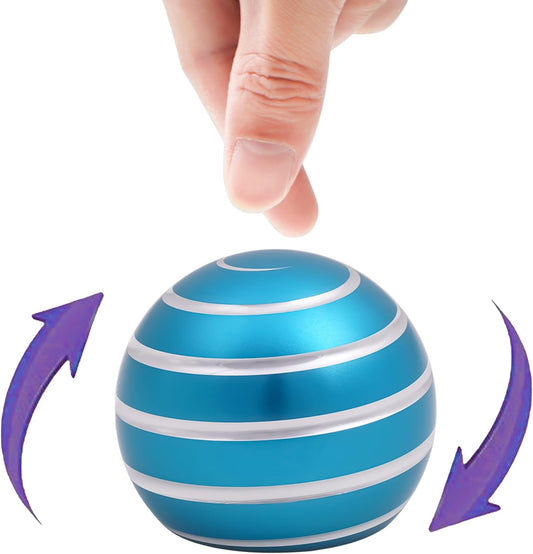 Desk-Toys for Fidget Kinetic-Cool-Gadgets: Cool-Stuff for Kid Children Teen Adult, Optical-Illusion Toy for Office School Home Women Men Christmas Stress-Relief-Gifts 180 Seconds Spinning