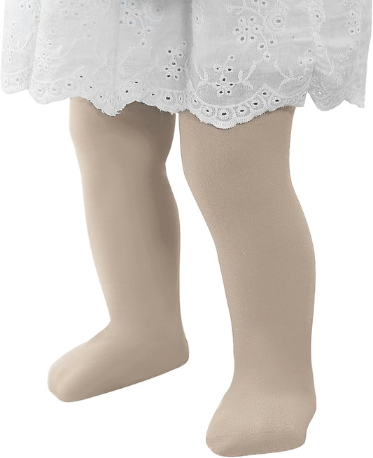 Ultra Soft Toddler Ballet Tights for Girls - Footed Dance Tights Colorful Baby Girls Leggings for Daily Party Halloween 1-6T