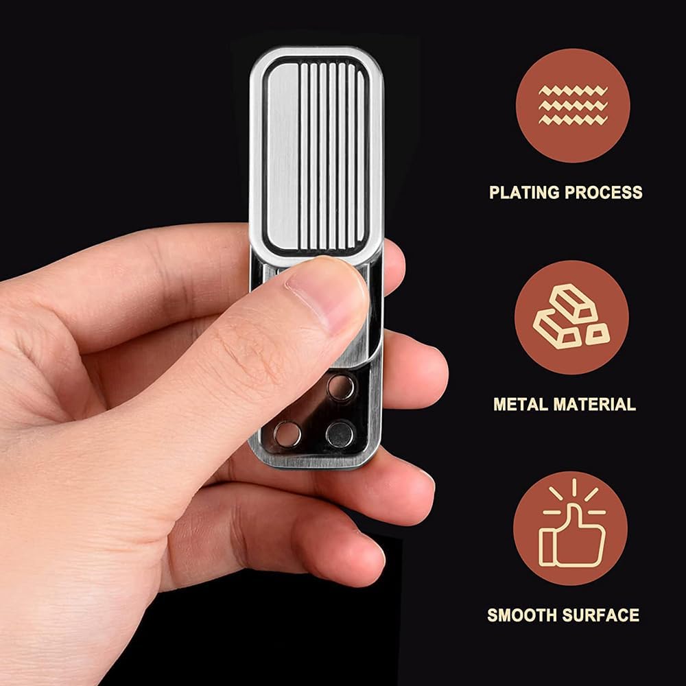 CP3 Fidget Slider EDC Adult Metal Fidget Toys ADHD Autism Sensory Toys Anxiety Stress Relief Toys Fun Office Desk Toys Gifts for Boyfriend and Father (Silver CP3)