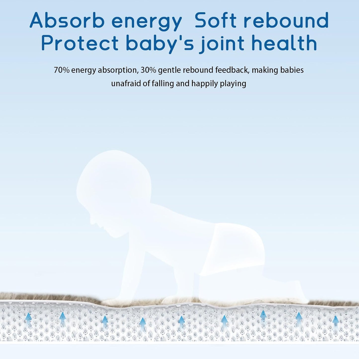 Baby Play Mat for Floor Tummy Time Mat Nursery Rug Muscle Mat Area Rug Playroom Rug Tatami Mat 9'2"x6'7" Memory Foam 1.3" Thick Crawling Mat for Babies,Toddlers, Infants, Kids,Floor Mat(Brown)