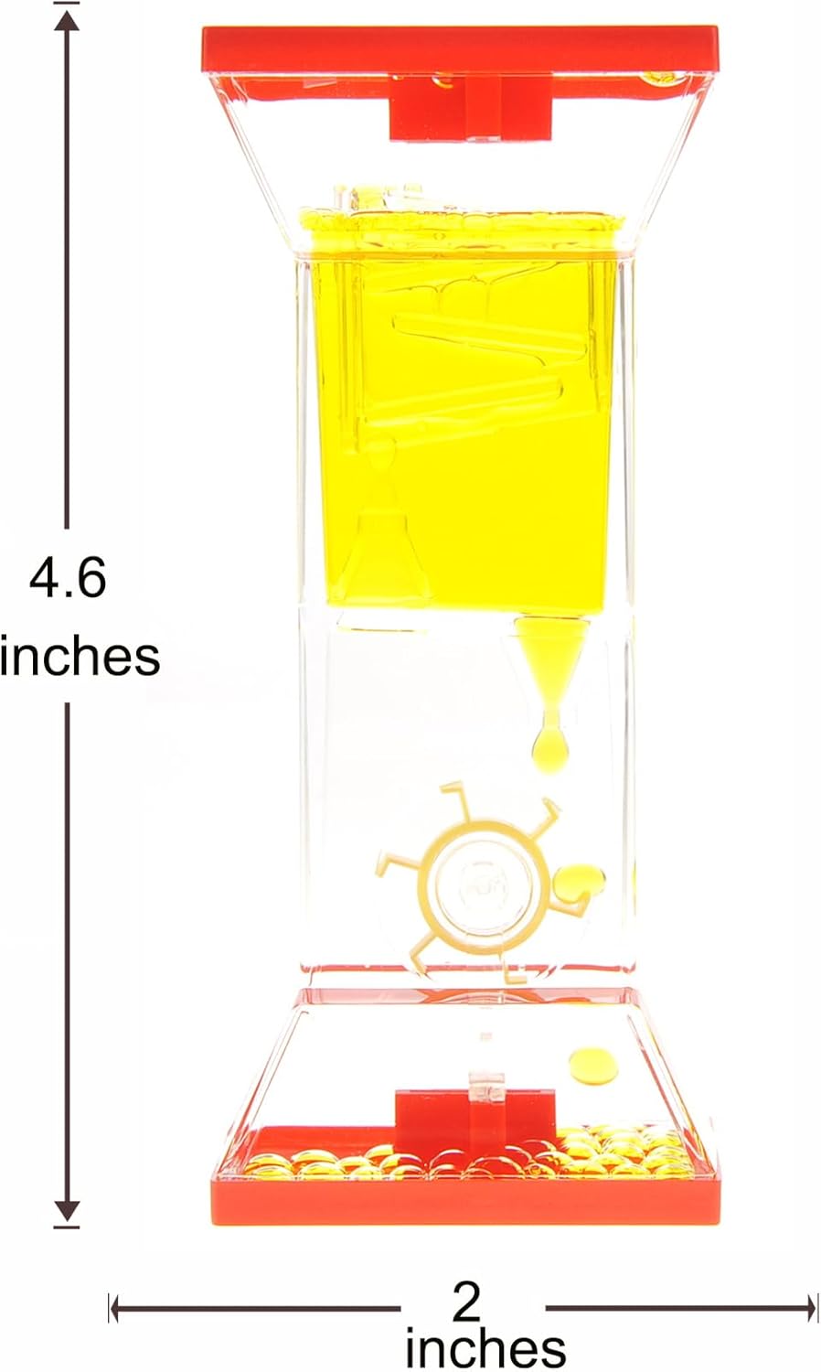 PowerTRC Liquid Motion Bubbler Sensory Toy, Fidget Toy for Desk Tops | Calming and Relaxing ADHD, Anxiety, and Autism Toy for Kids and Adults