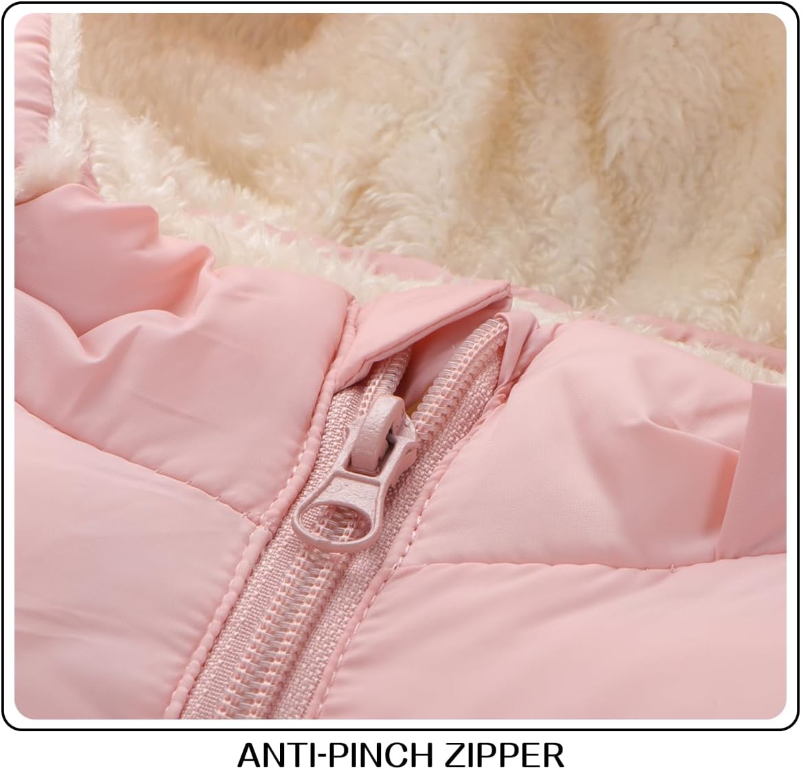 Toddler Winter Coat Baby Boy Fleece Jacket Kid Infant Girl Sweater Clothes 1-6T