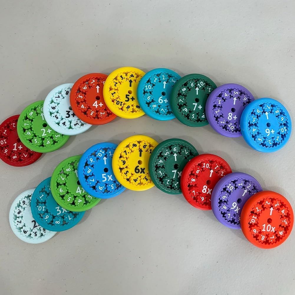 Math Fidget Spinners Multiplication Fidget Toy Math Toys Math Games Facts Fidget Game Flying Spinner fact The Math Fidget Toy for Kids