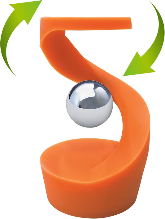 Kinetic Spinning Desk Toys,Rotating Left and Right,with a Unique Visual Illusion,Keep Focus,Relieve Stress,Executive Desk Toy Gifts for Adult Teen Children-Orange