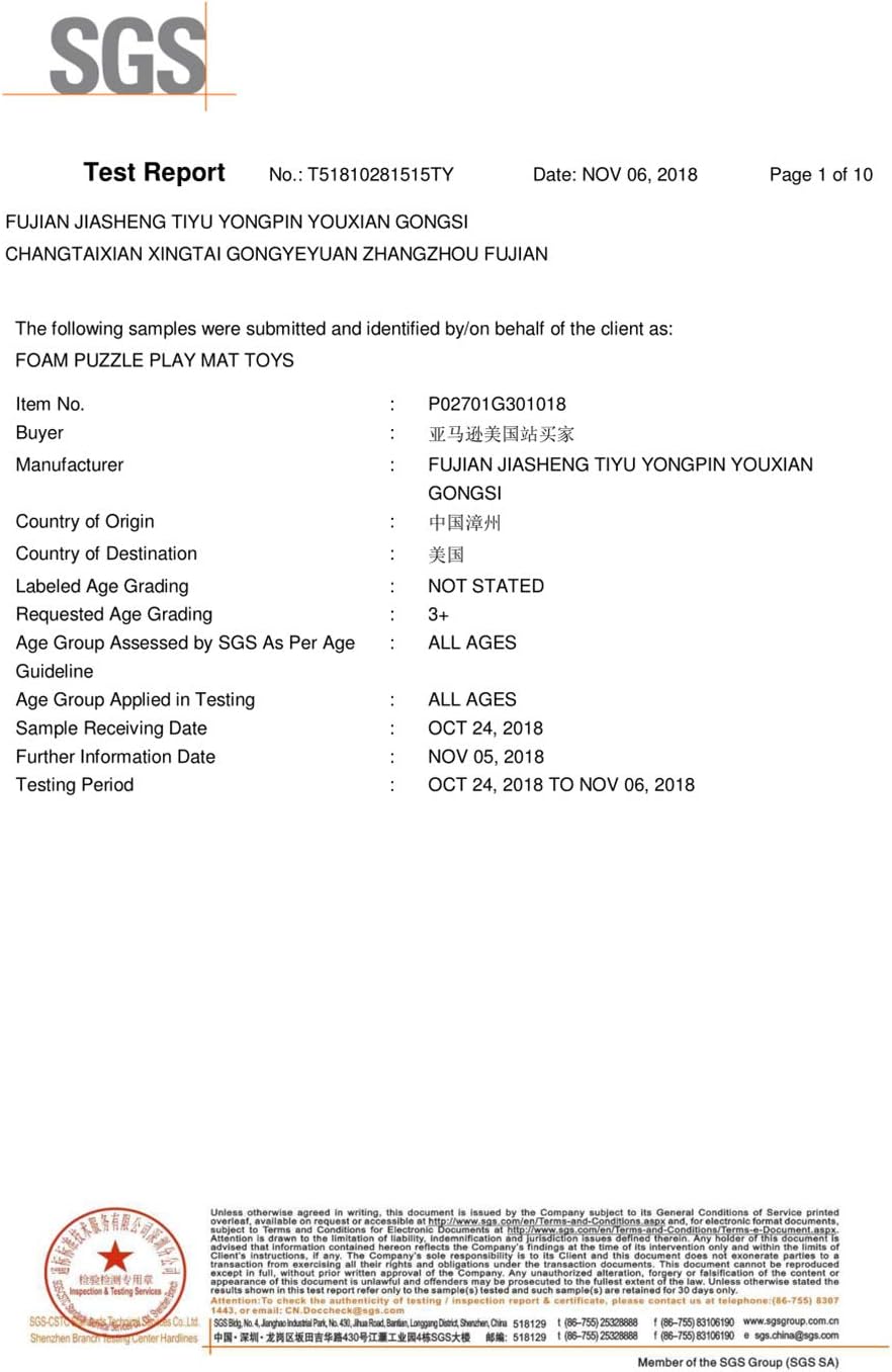 MQIAOHAM® 18 Pieces Puzzle Play Mats, Soft Baby Play Mat, Kids Interlocking Foam Floor Tiles, Toddlers Carpet Playmats G301018-107108112