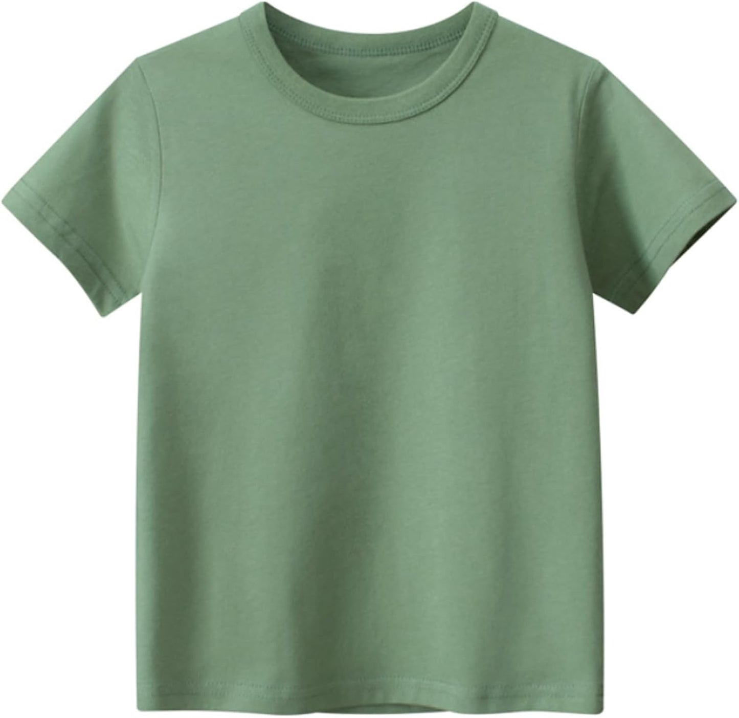 4-Pack Toddler Boys T-Shirts Solid Color Short Sleeve Tees Summer Crewneck Tops