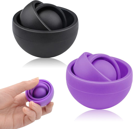 Fidget Toys Adults 2PC, Sensory Toys for Kids with Autism, Cool Gadgets Gifts for Boys Girls Teens Kids, Quiet Office Desk Toy ADHD Stress Relief Finger Toy Fidget Spinner