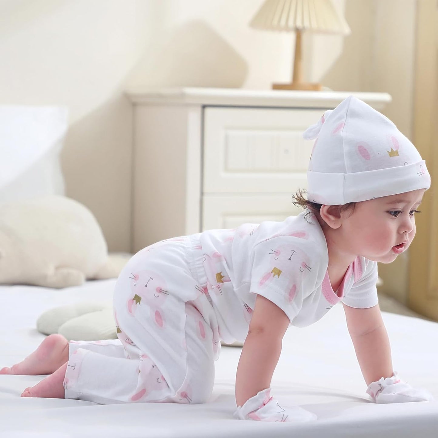 Baby Bodysuit and Pant Set 10-pcs Cotton Soft Newborn Boy Girl Clothes Outfits