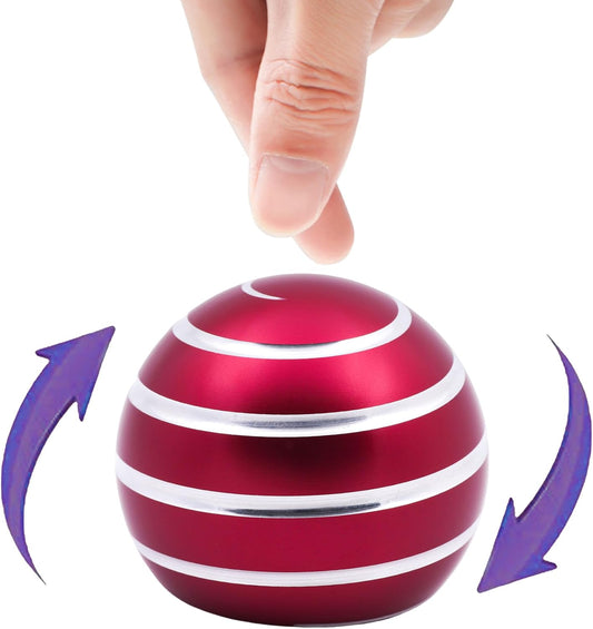 Desk-Toys for Fidget Kinetic-Cool-Gadgets: Cool-Stuff for Kid Children Teen Adult, Optical-Illusion Toy for Office School Home Women Men Christmas Stress-Relief-Gifts 180 Seconds Spinning