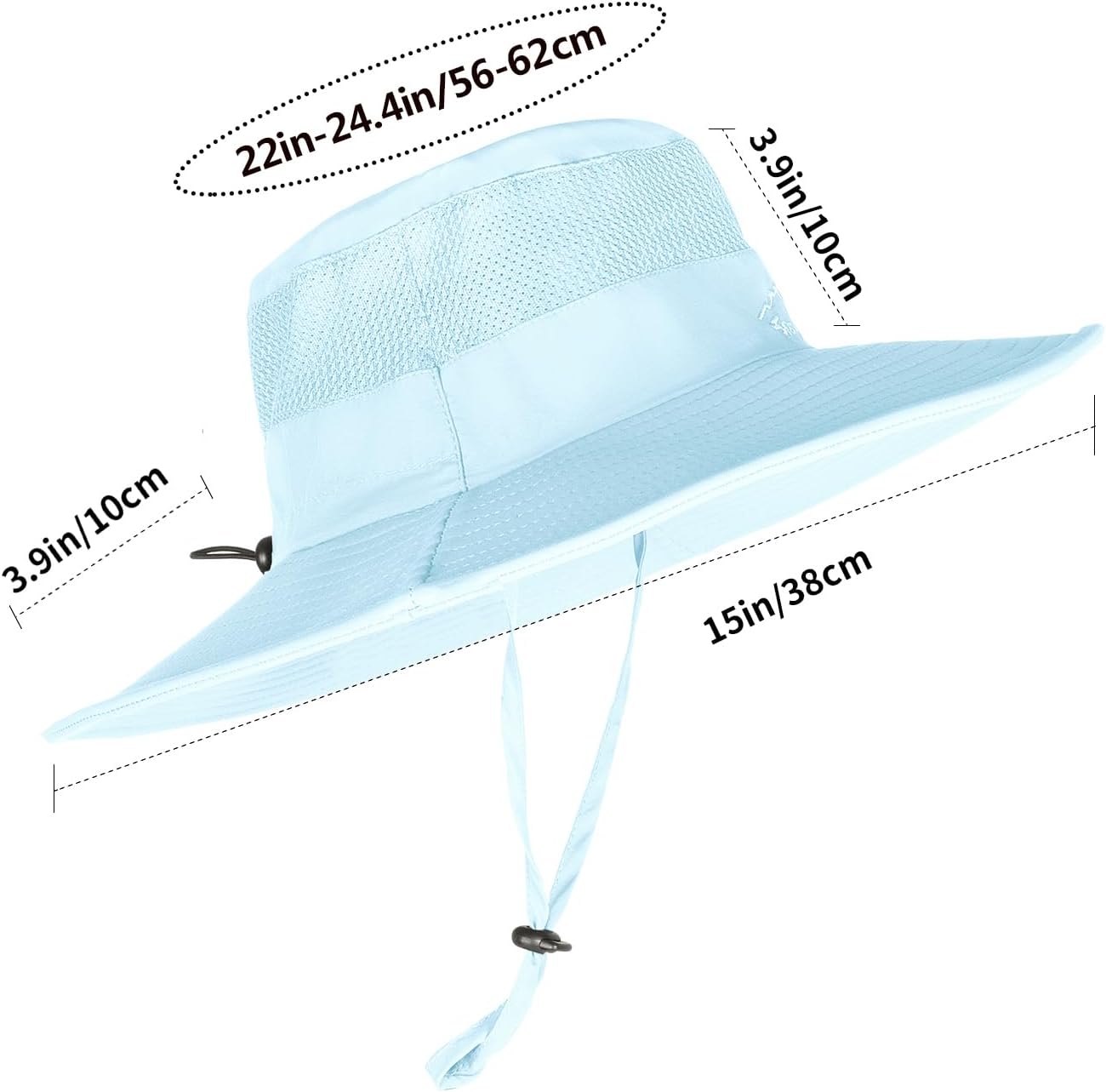 Sun Hats for Men Women Fishing Hat UPF 50+ Breathable Wide Brim Summer UV Protection Hat