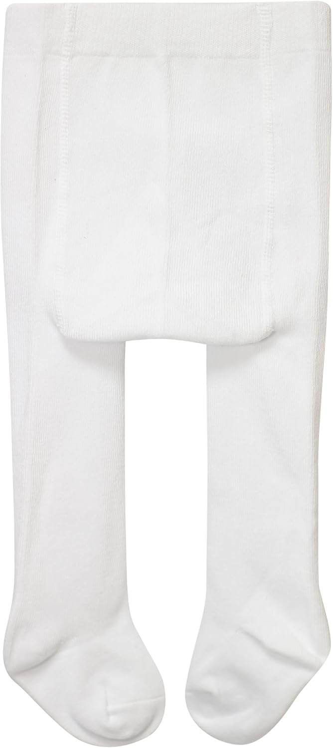 Baby Girls Tights White Thick Leggings Stockings Cotton Pantyhose for Newborn Infant Toddler 1Pack