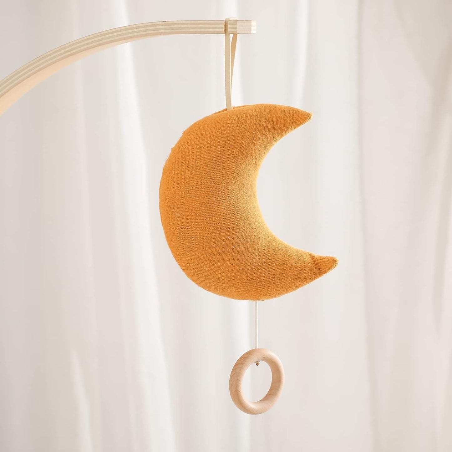 Baby Travel Toy with Music Box - Brahm's Lullaby Pull Musical Toy, Baby Mobile Crib Bed Bell Toy for Carriers and Cribs