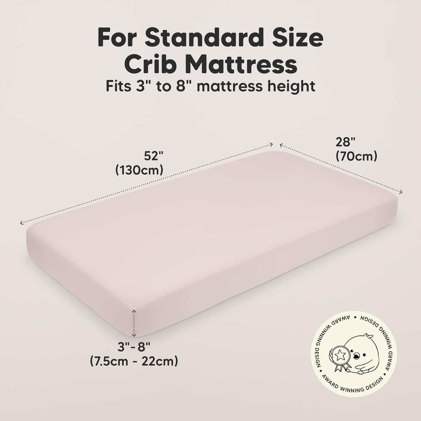 KeaBabies 2-Pack Organic Crib Sheets for Boys, Girls - 52x28 Fitted Crib Mattress Sheet Neutral, Breathable Jersey Cotton Cover for Baby Bed, Toddler Mattress, Soft & Cute Prints (Pastel)