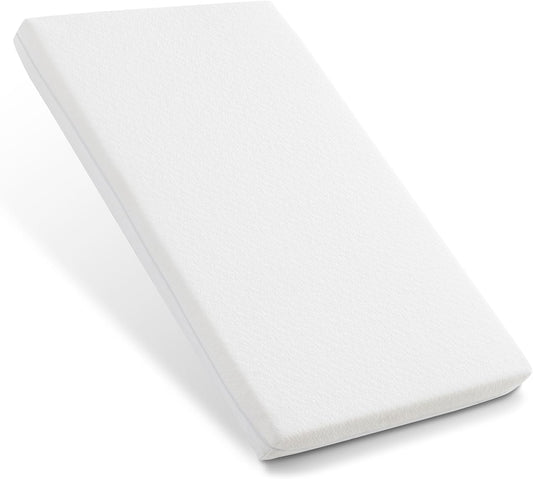 NeoBorn Pack and Play Mattress, 38 x 26 Pack N Play Mattress for Babies and Toddlers, Dual Sided Comfort Gel Memory Foam Mattress with Removable Breathable Soft Tencel Cover