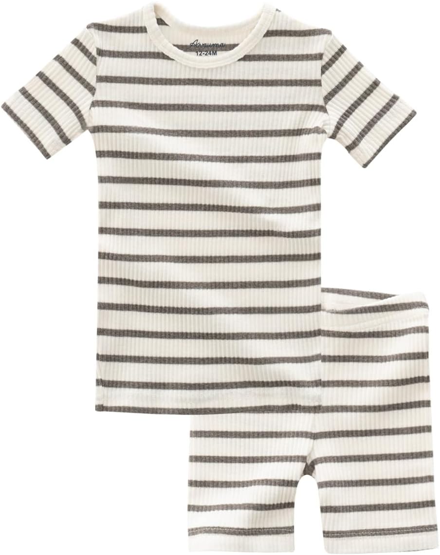 AVAUMA Baby Boys Girls Pajama Set 6M-7T Kids Cute Toddler Snug fit Pjs Cotton Sleepwear