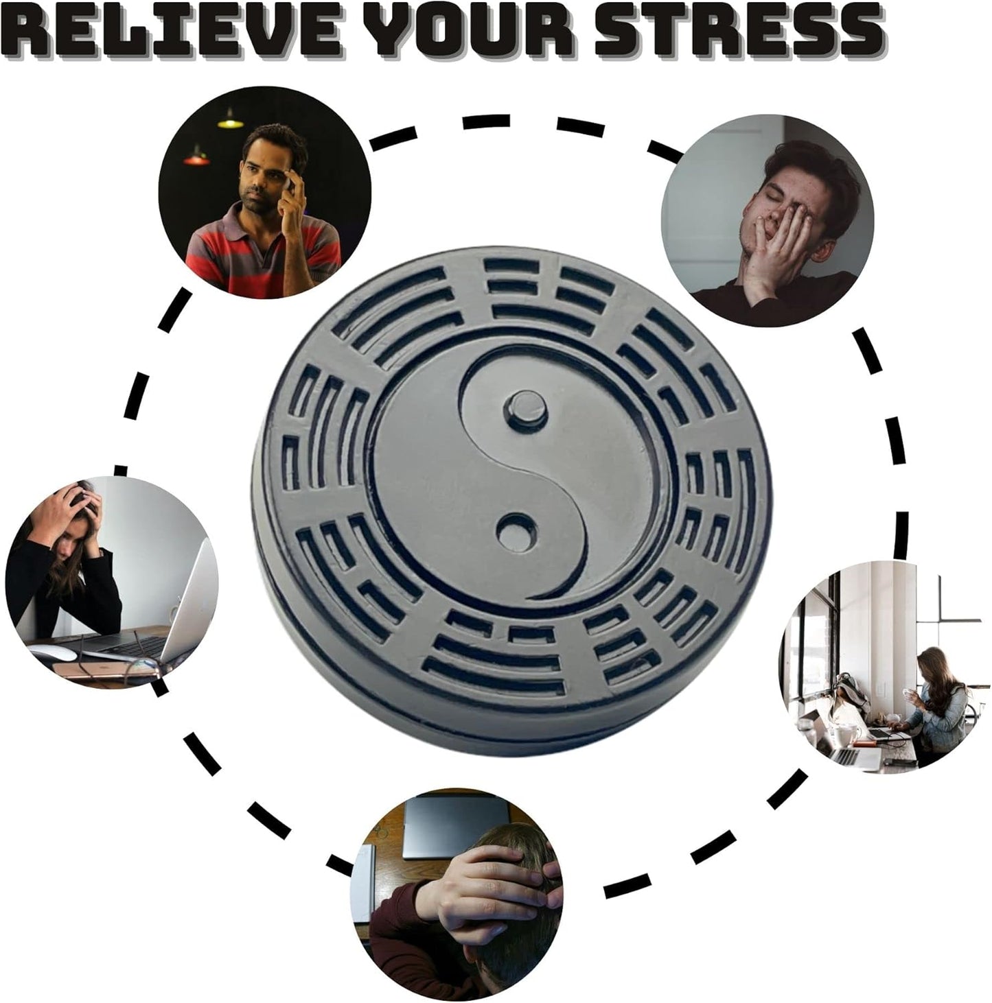 Fidget Slider Metal Haptic Toys Fidgets for Adults Anxiety Stress Relief, Prevent Alzheimer's, Clicks Fidget Slider for School Home Office(Black)