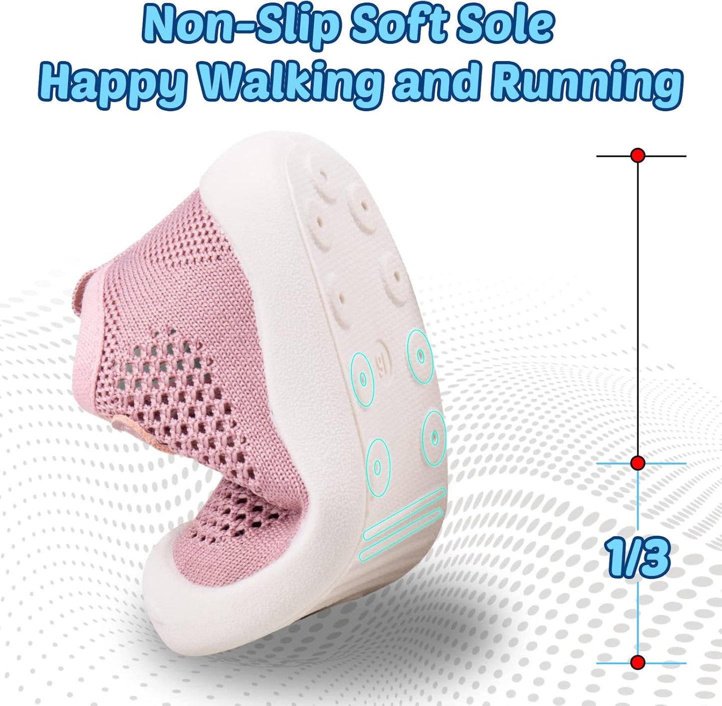 Charrost Toddler Baby Girl Boy First Walking Shoes Checkered Sneakers Sizes 3/4/5/6/7/8T. Soft, Cute,Flexible for First Walkers. Non-Slip, Slip On, Wide Toe Box Indoors Outdoors