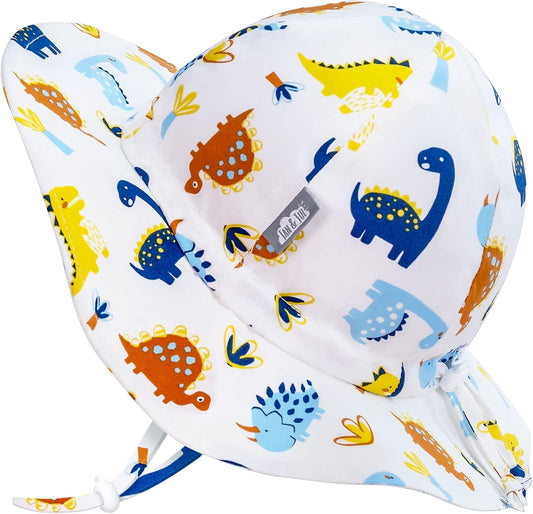JAN & JUL Adjustable Cotton Floppy Sun Hat with 50+ UPF Protection for Boys