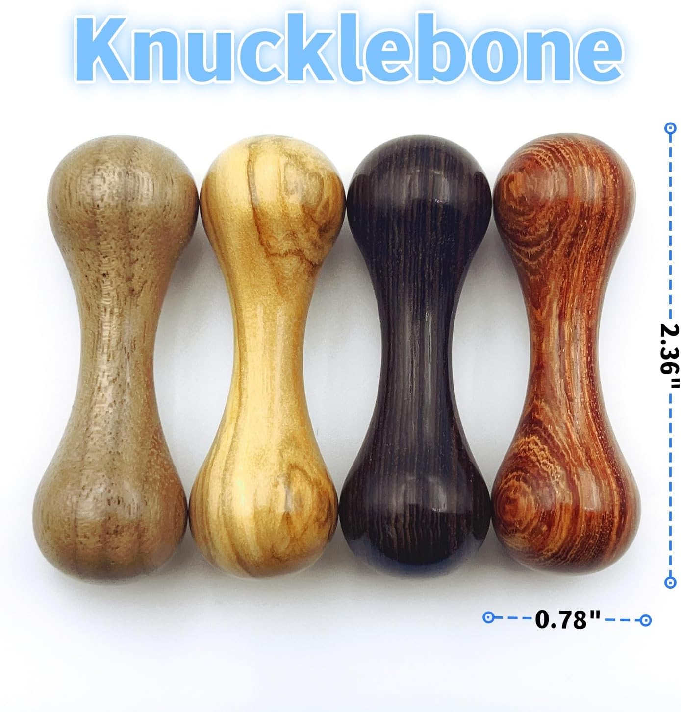 Knucklebone Wooden Bone Toys, Finger Skill Toys, Portable EDC Desktop Fidget Toys, Leisure Toys Suitable for Many Scenes (Olive Wood)