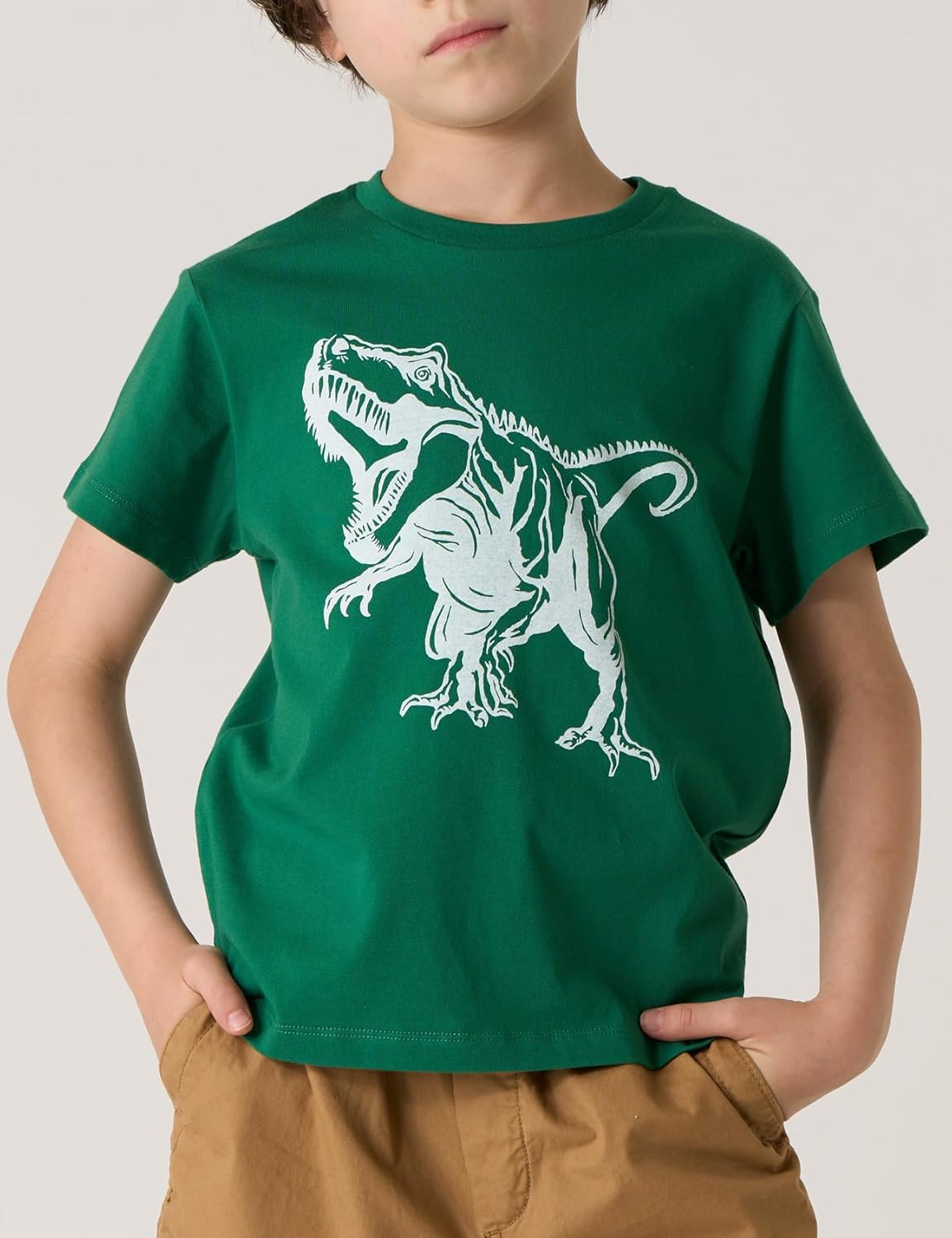 LAPASA Kids T-Shirts Short Sleeve (4 Pack) 100% Cotton Plain Top Tees Boy & Girl Unisex Toddler Children Tie Dye Summer K01