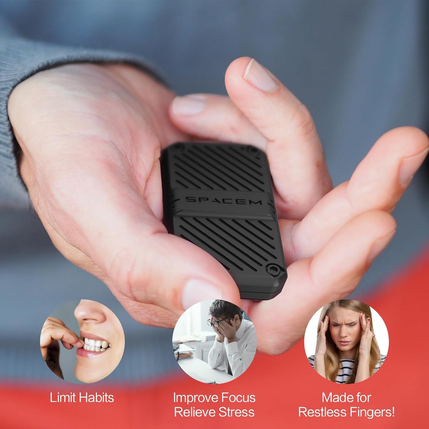 INNÔPLUS Fidget Slider, Fidget Toys Adults Metal Magnetic Fidgets Desk Toys, Cool EDC Gadgets Anxiety Stress Relief Toys, ADHD Tools for Adults, Mens Gifts for Him & Dad, Boyfriend