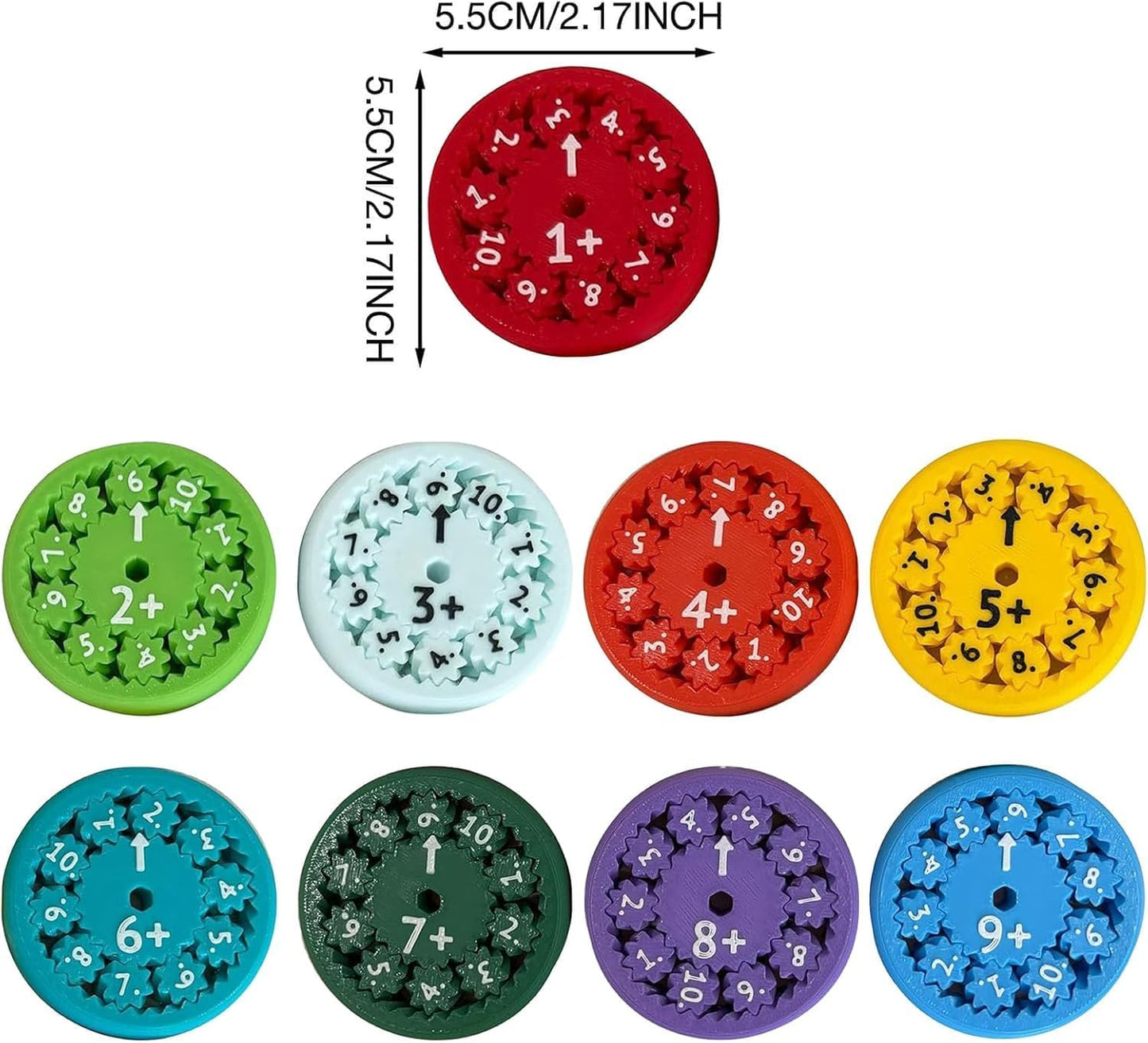 18PC Math Fidget Spinners,Math Fact Fidget Spinner,Math Multiplication Fidget toy,math fidget toy multiplication Fidget Spinner Toy for Kids.Party Supplies,Multiplication&Division&Addition&Subtraction