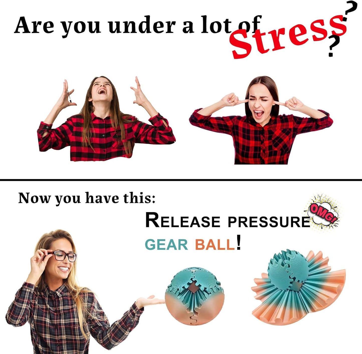 Gear Ball 3D Printed gear sphere fidget Rotating Ball Cube Gadgets, gear sphere ball for Work or Travel Stress Toys Gear fidget toys, Stress and Anxiety Relief Gear Toys(Blue violet green, 8CM/3.15in)