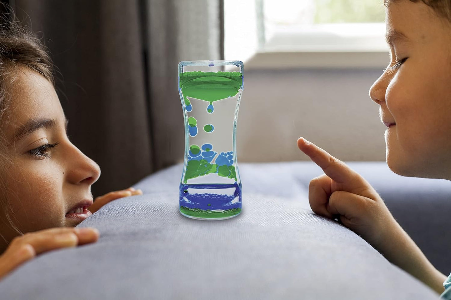 Green & Blue Liquid Motion Bubbler