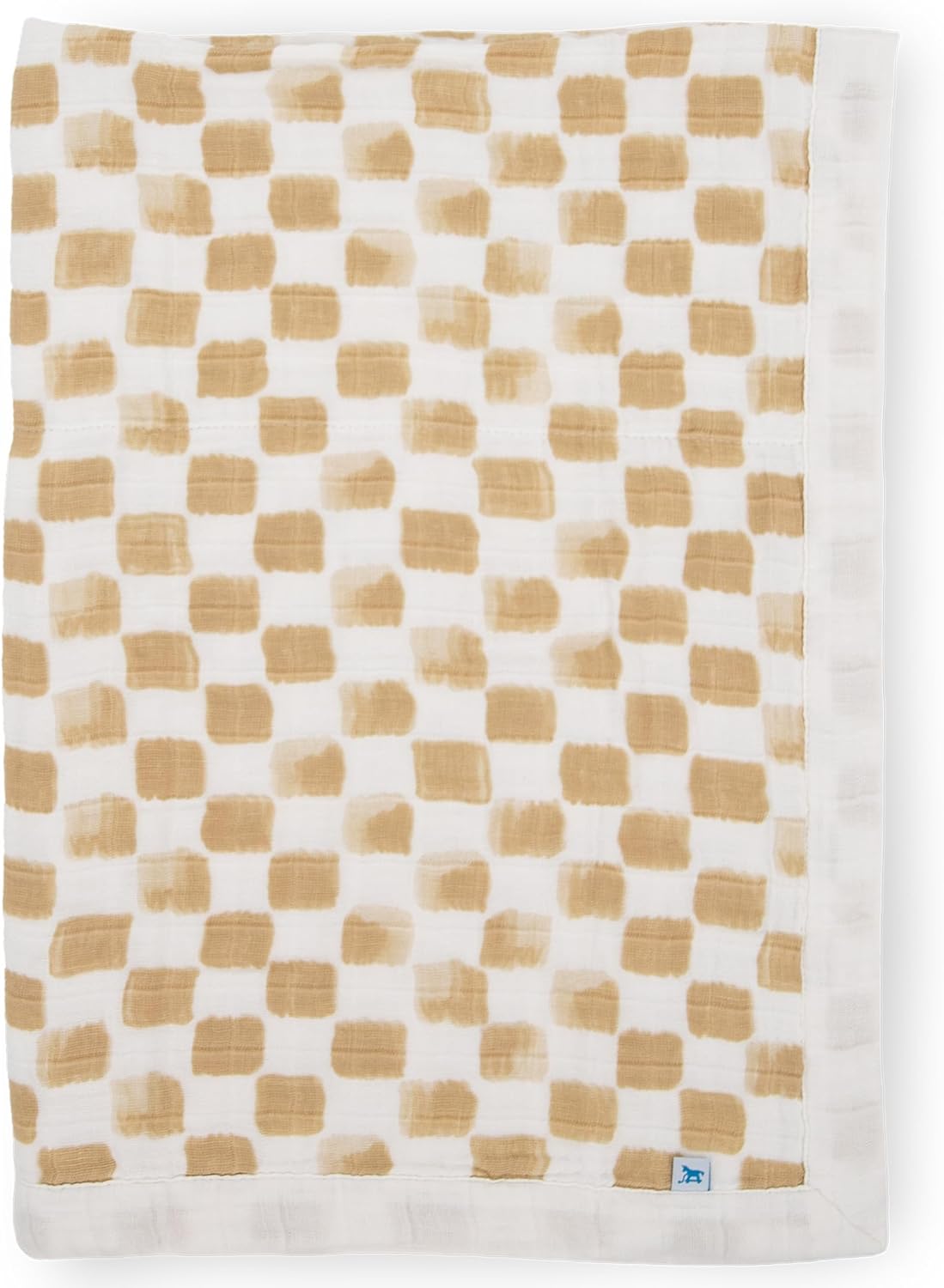 Little Unicorn Newborn Receiving Quilt | Ultra- Soft, Multi-Layered Muslin Fabric | Gift for Newborns & on-The-go (Adobe Checker)