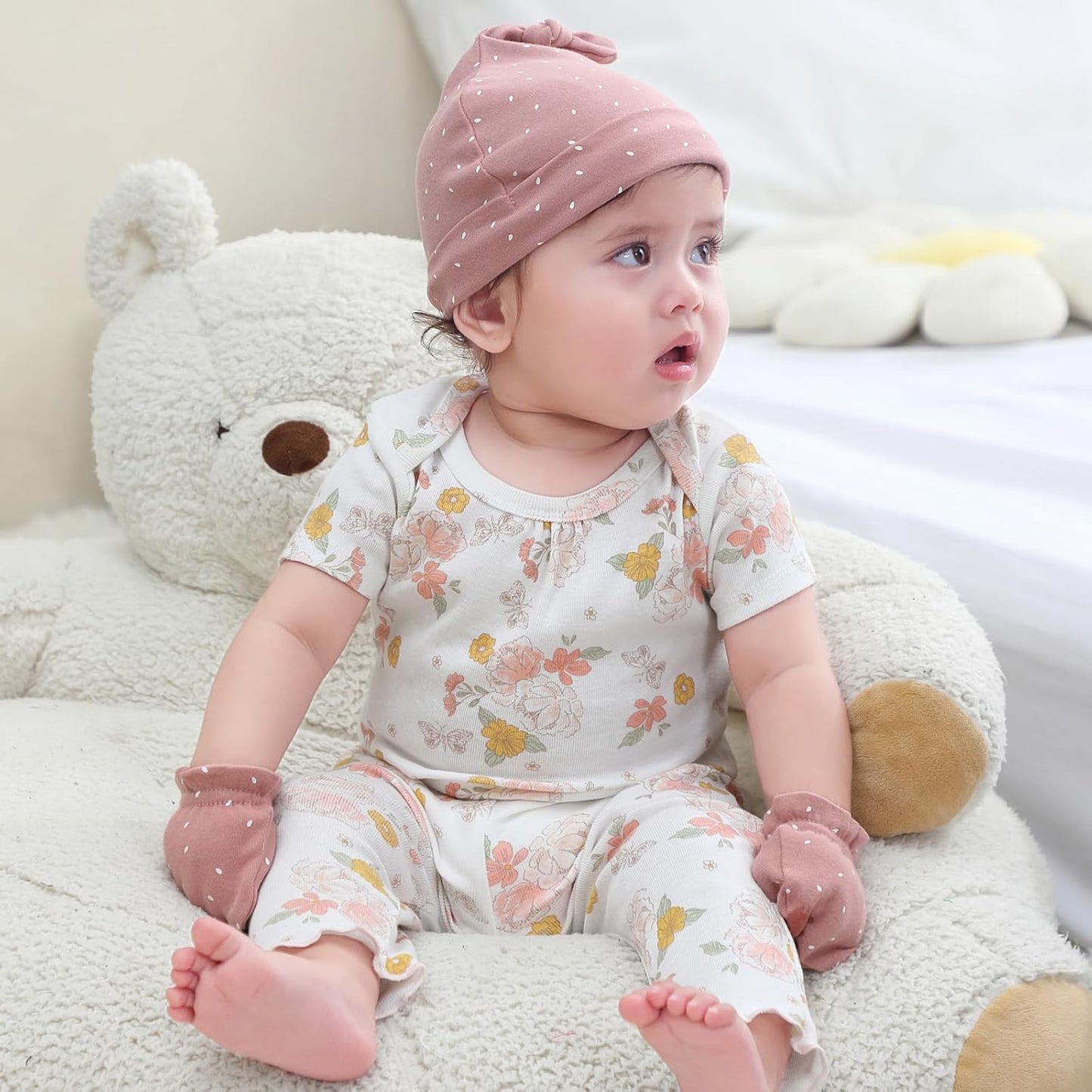 Baby Bodysuit and Pant Set Summer Ribbed Mix Match Infant Boy Girl Clothes Outfits