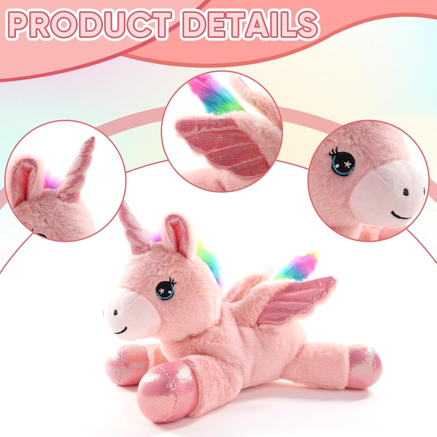 Sew Butiful Unicorn Stuffed Animal, 12in/30cm, Cute Plushies for Girls,Stuffed Unicorn Plush Birthday Gifts Soft Plush Toys Set for Baby, Toddler, Girls, Kids,Decor