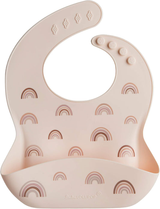 Loulou Lollipop Soft, Waterproof Silicone Feeding Bib for Babies and Toddlers