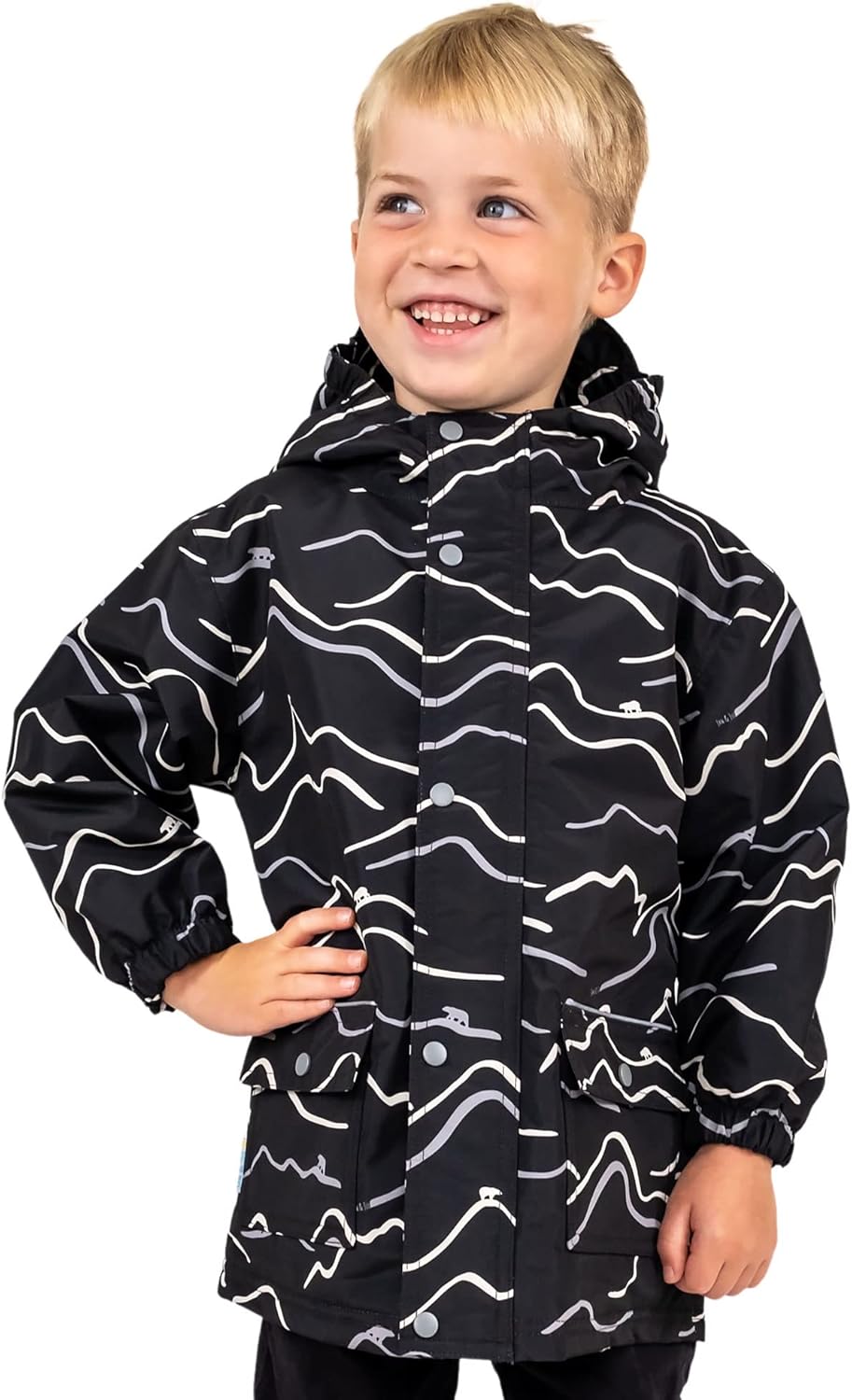 JAN & JUL Waterproof Fleece Lined Rain Jacket, Raincoat for Kids