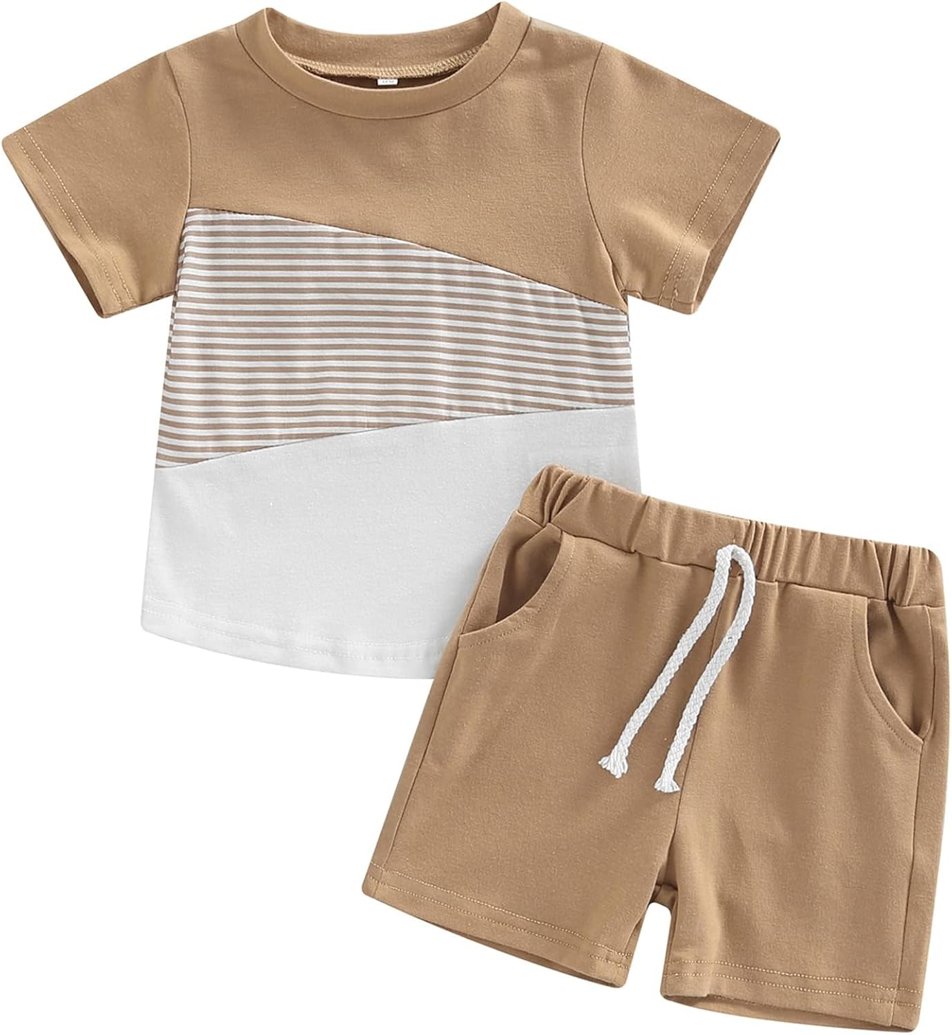 Mubineo Infant Toddler Baby Boy Summer T Shirt Shorts Outfits Short Sleeve Tee Tops Clothes Set