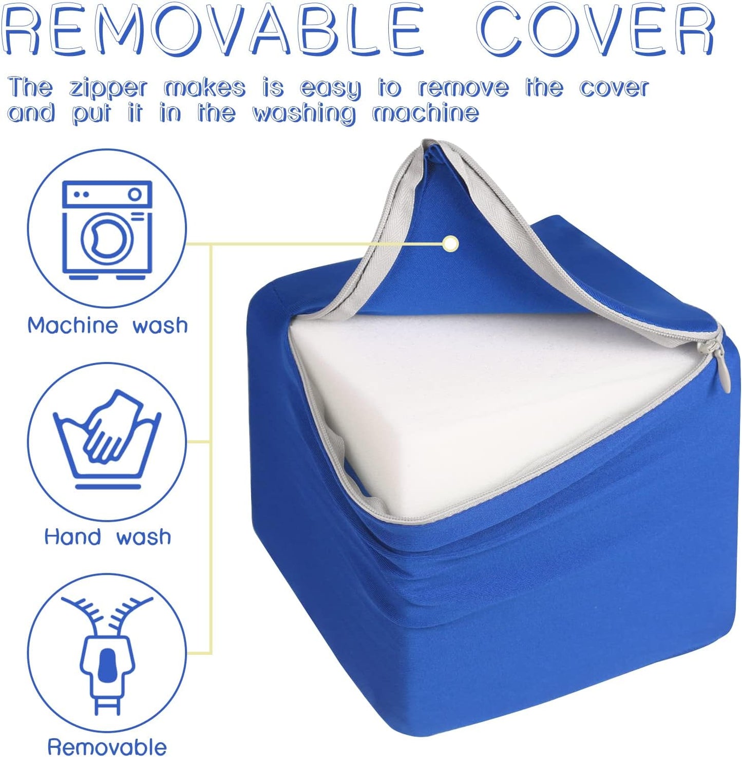 Toddler Foam Blocks, 16 PCS 5.5 inch Colourful Foam Soft Cubes for Kids, Stacking Block Sets Building Blocks Throwing Toys（Blue and Red）