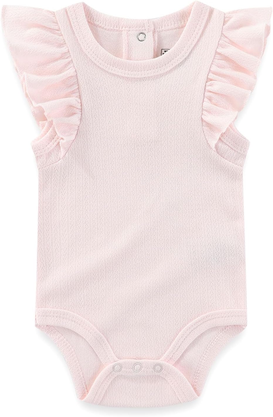 Baby Bodysuit 6 Pack Soft Mixed Ribbed Short Sleeve Romper Infant Boy Girl Clothes Set