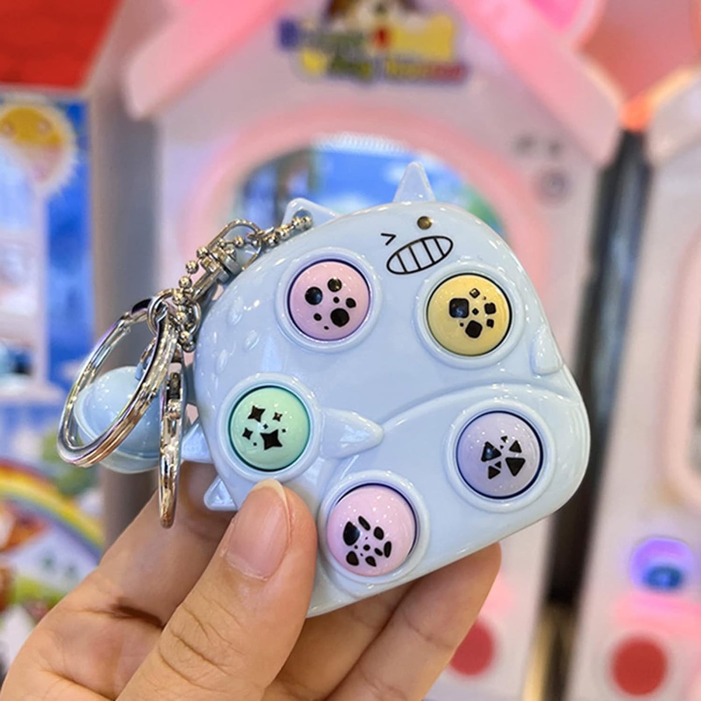 Light Green Hamster Catching Game Keychain, Stress Relief Sensory Fidget Toy Hand Eye Coordination Fidget Toy 2.7"x1.4" Fidget Blocks