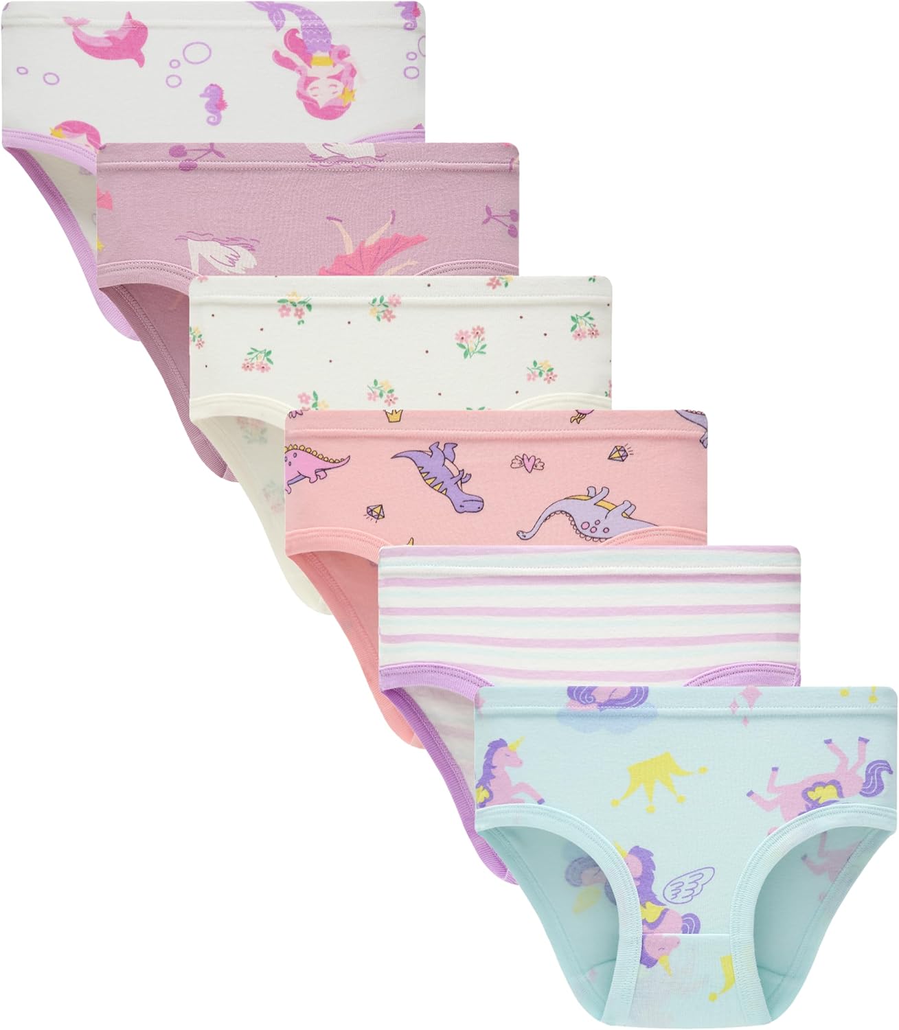 Boboking Soft Cotton Underwear Toddler Girls'Briefs Soft Undies