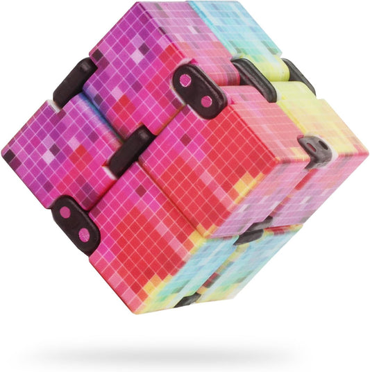 Fidget Infinity Toys Cube: Fidget Toy Hand Held Magic Cubes Cool Stuff Gadgets Things Unique Birthday Gifts Boys Girls Kids Adults Anxiety Stress Relief Sensory Toy Christmas Stocking Stuff Gifts Toys